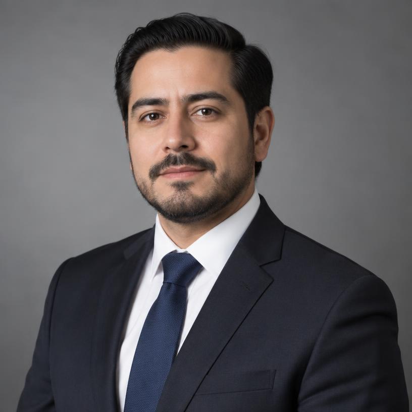 Retrato profesional de Abraham Fragoso, abogado penalista en FD Consultores